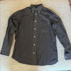 Men's Blue Shirt with White Dots Faconnable